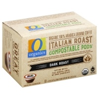 slide 1 of 1, O Organics Coffee Pod Italian Roast Compostable, 10 ct