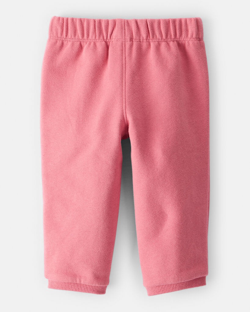 slide 3 of 3, Carter's Baby Girl DayDream Fleece Pull-On Pants - Pink Pink 12M, 1 ct