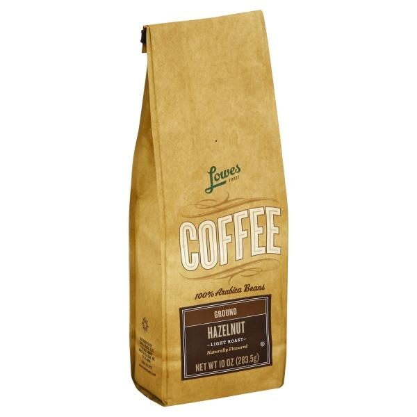 slide 1 of 1, Lowes Foods Coffee Ground Hazelnut - 10 oz, 10 oz