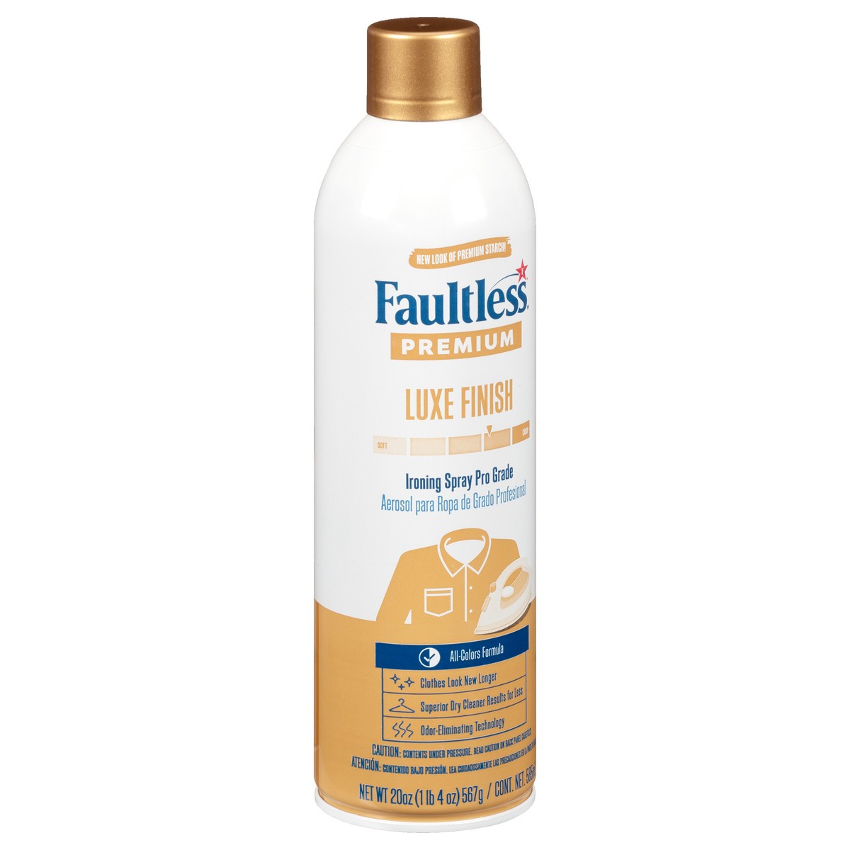 slide 5 of 12, Faultless Premium Professional Starch Spray Luxe Finish Ironing Spray Starch, 20 oz