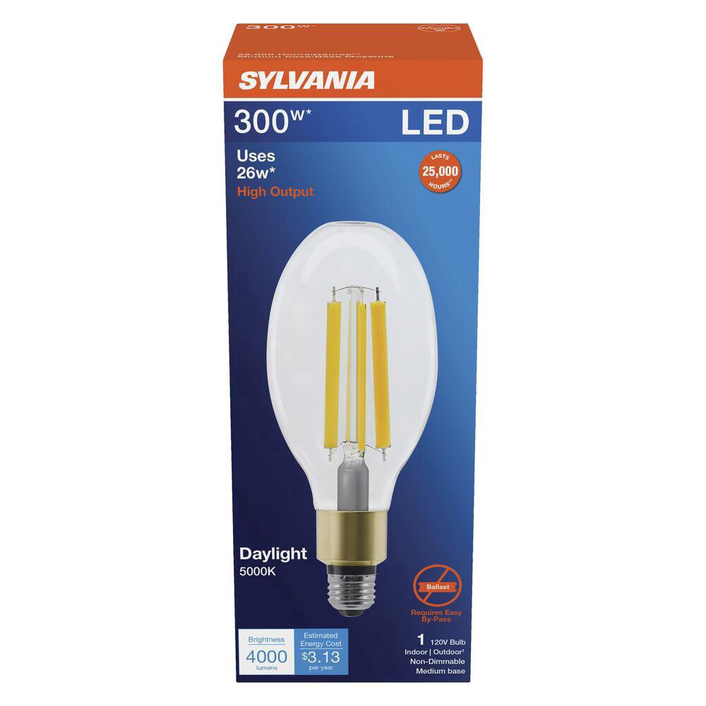 slide 1 of 1, Sylvania TruWave 300 Watt Daylight LED Light Bulb, 1 ct