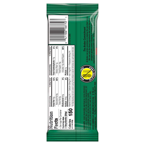 slide 12 of 17, Andes Creme De Menthe Snap Chocolate Bar, 4 oz