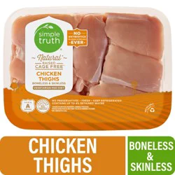 Simple Truth Natural Chicken Thighs Boneless & Skinless (6-8 Per Pack)
