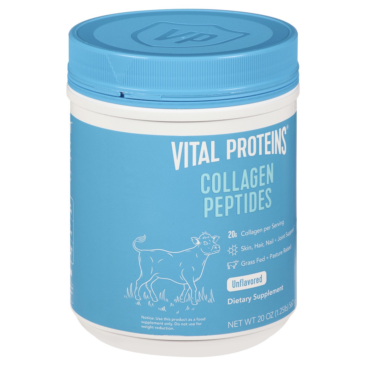 slide 8 of 9, Vital Proteins Unflavored Collagen Peptides 20 oz, 20 oz