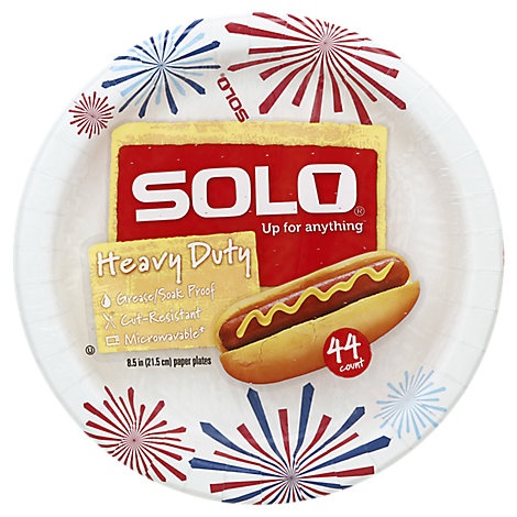 slide 1 of 1, Solo Plates Paper Heavy Duty 8.5 Inch Bag, 44 ct