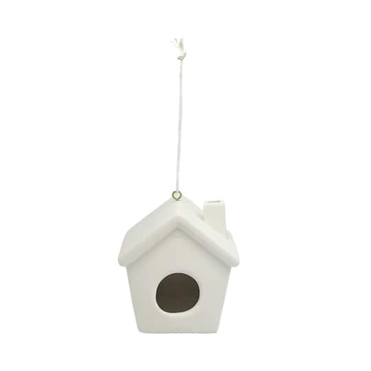 slide 1 of 7, Mini Home Ceramic Birdhouse By Make Market, 3 in x 3 in x 3.2 in