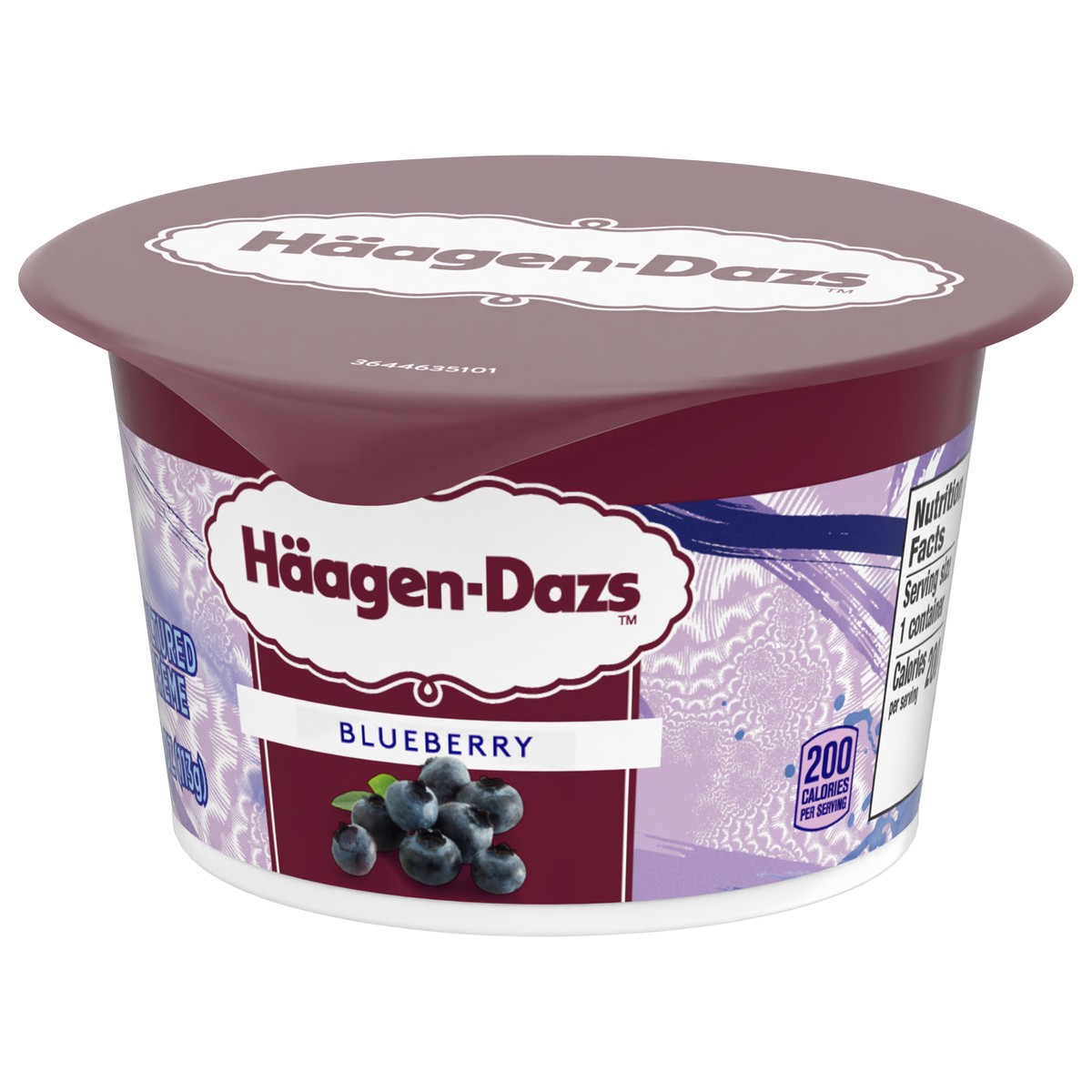 slide 6 of 13, Häagen-Dazs Haagen Dazs Cultured Cream Yogurt Style Snack, Blueberry, 4 oz Cup, 4 oz