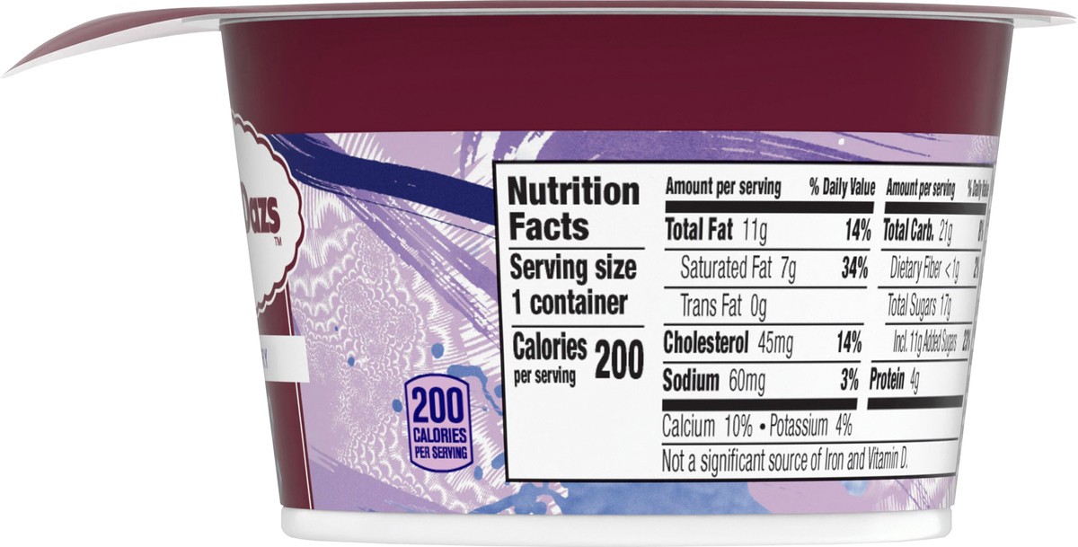 slide 5 of 13, Häagen-Dazs Haagen Dazs Cultured Cream Yogurt Style Snack, Blueberry, 4 oz Cup, 4 oz