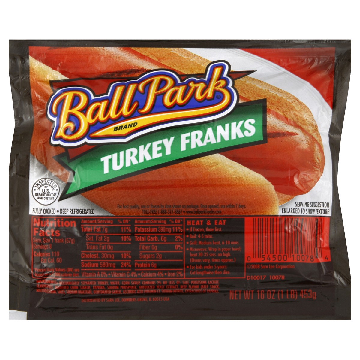 slide 2 of 5, Ball Park Franks 16 oz, 16 oz