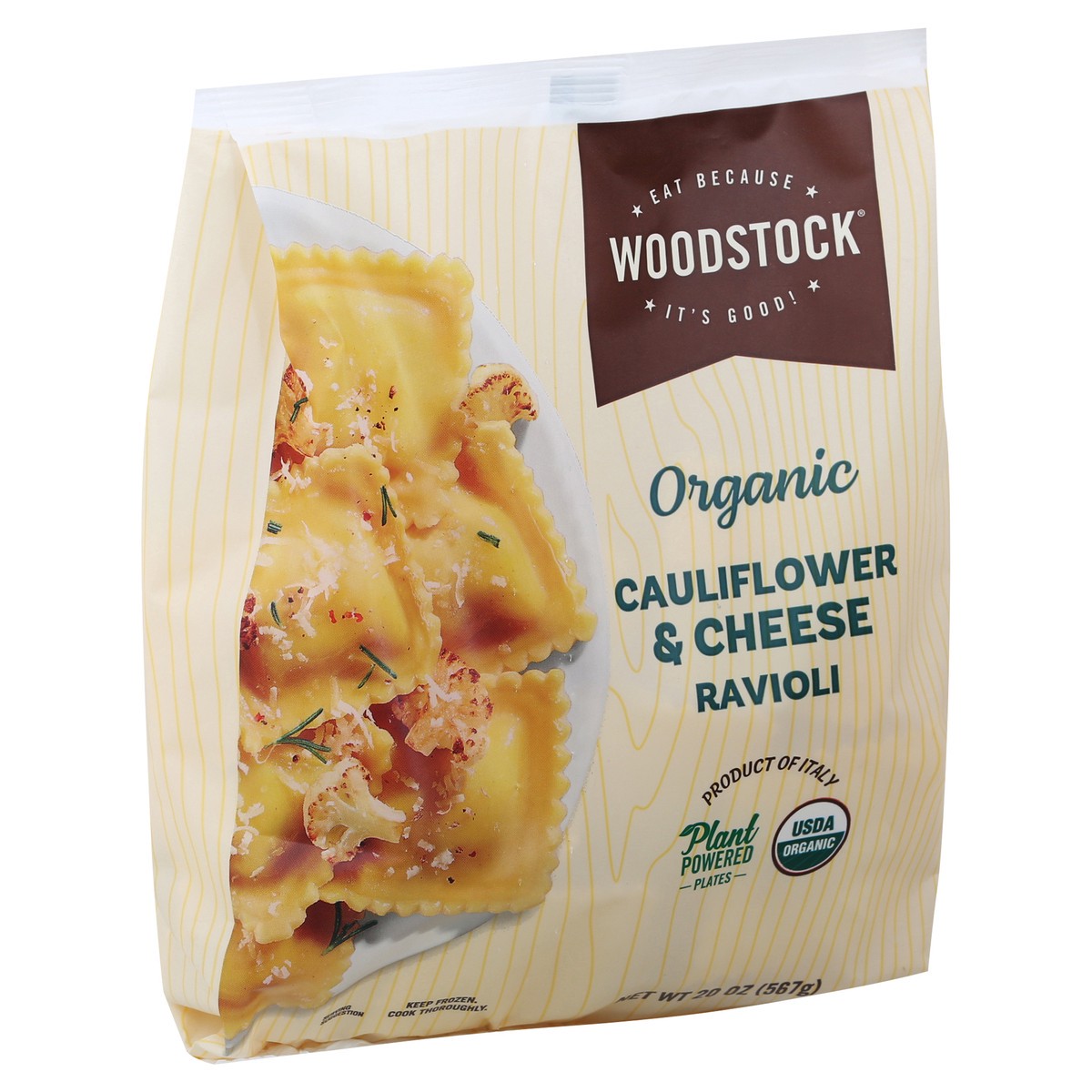 slide 11 of 14, Woodstock Organic Cauliflower & Cheese Ravioli 20 oz, 20 oz
