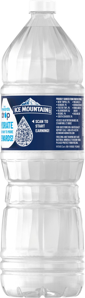 slide 4 of 7, ICE MOUNTAIN Brand 100% Natural Spring Water, 50.7-ounce plastic bottle, 50.7 oz
