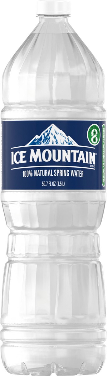slide 2 of 7, ICE MOUNTAIN Brand 100% Natural Spring Water, 50.7-ounce plastic bottle, 50.7 oz