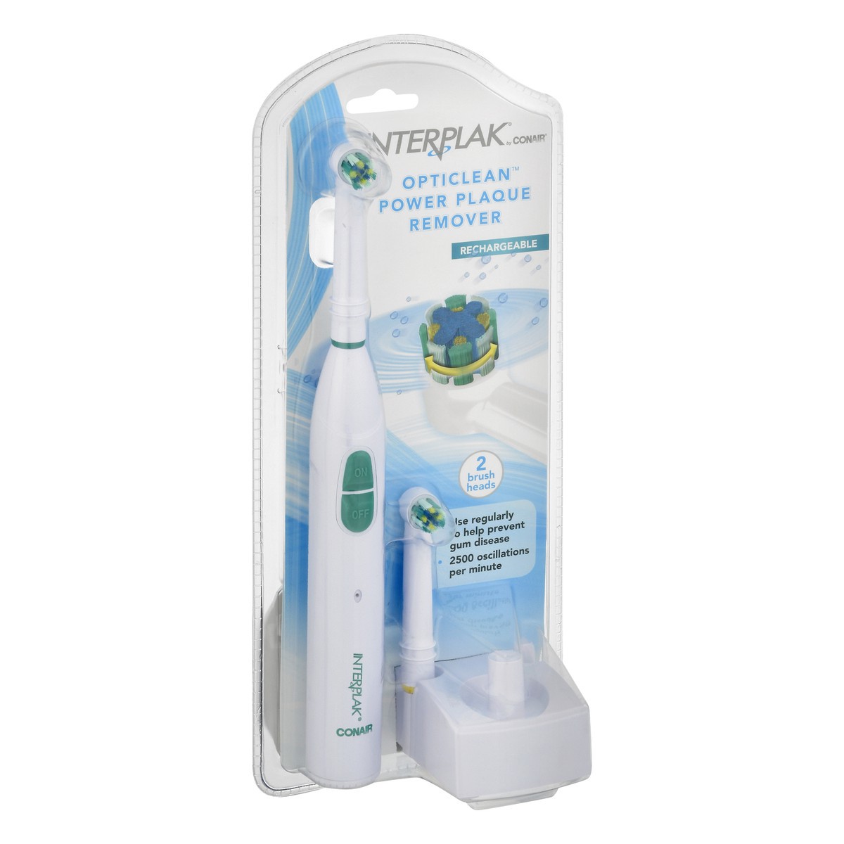 slide 8 of 10, Conair Interplak Opticlean Rechargeable Power Plaque Remover 1 ea, 1 ct