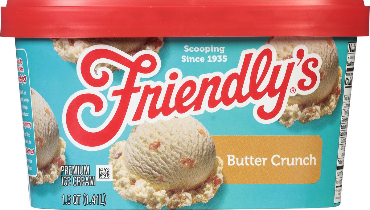 slide 5 of 9, Friendly's Premium Ice Cream Rich & Creamy Butter Crunch, 48 fl oz