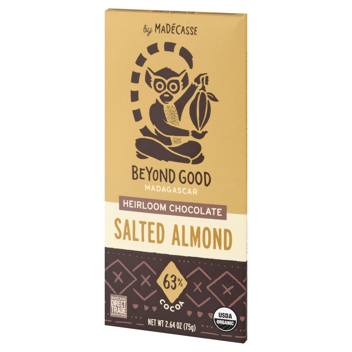 slide 5 of 9, Beyond Good 63% Cocoa Salted Almond Chocolate 2.64 oz, 2.64 oz