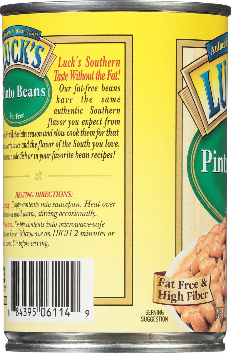 slide 2 of 9, Luck's Fat Free Pinto Beans 15 oz, 15 oz