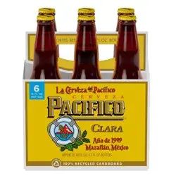 Pacifico Clara Mexican Lager Import Beer, 6 pk 12 fl oz Bottles, 4.4% ABV