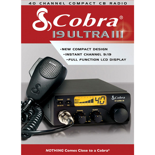 slide 1 of 1, Cobra Compact 40 Channel CB Radio, 1 ct