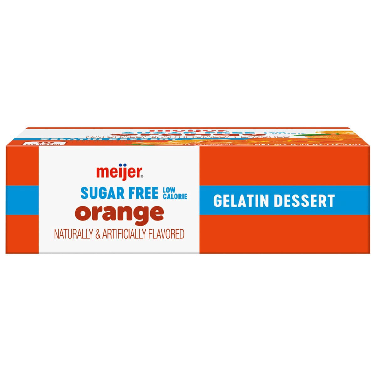 slide 29 of 29, Meijer Sugar Free Orange Dessert Gelatin, 0.44 oz