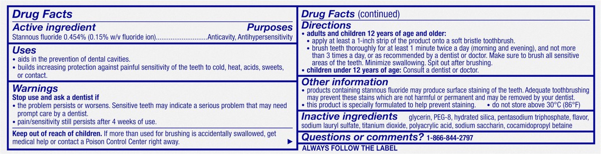 slide 7 of 9, Sensodyne Rapid Relief Extra Whitening Sensitive Toothpaste with Fluoride - 3.4 Ounces, 3.4 oz