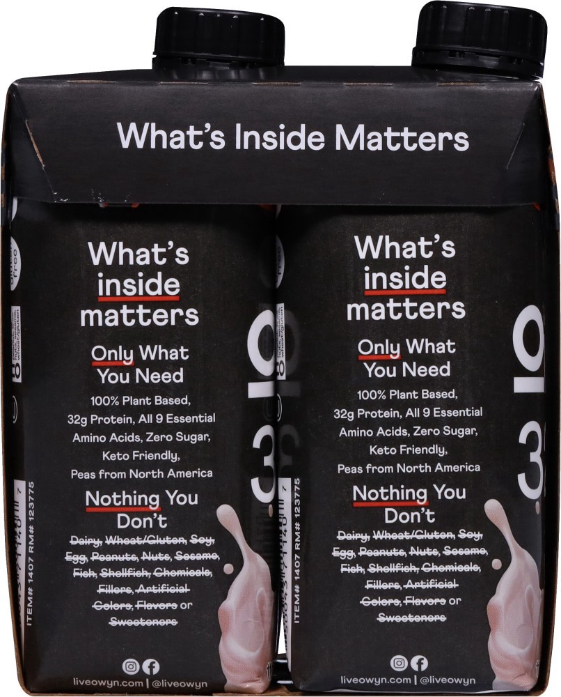 slide 5 of 6, Owyn Elite Sea Salted Caramel Plant Protein Shakes, 4 ct / 11.15 fl oz