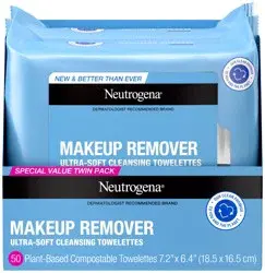 Neutrogena Facial Cleansing Makeup Remover Wipes - 25ct/2pk