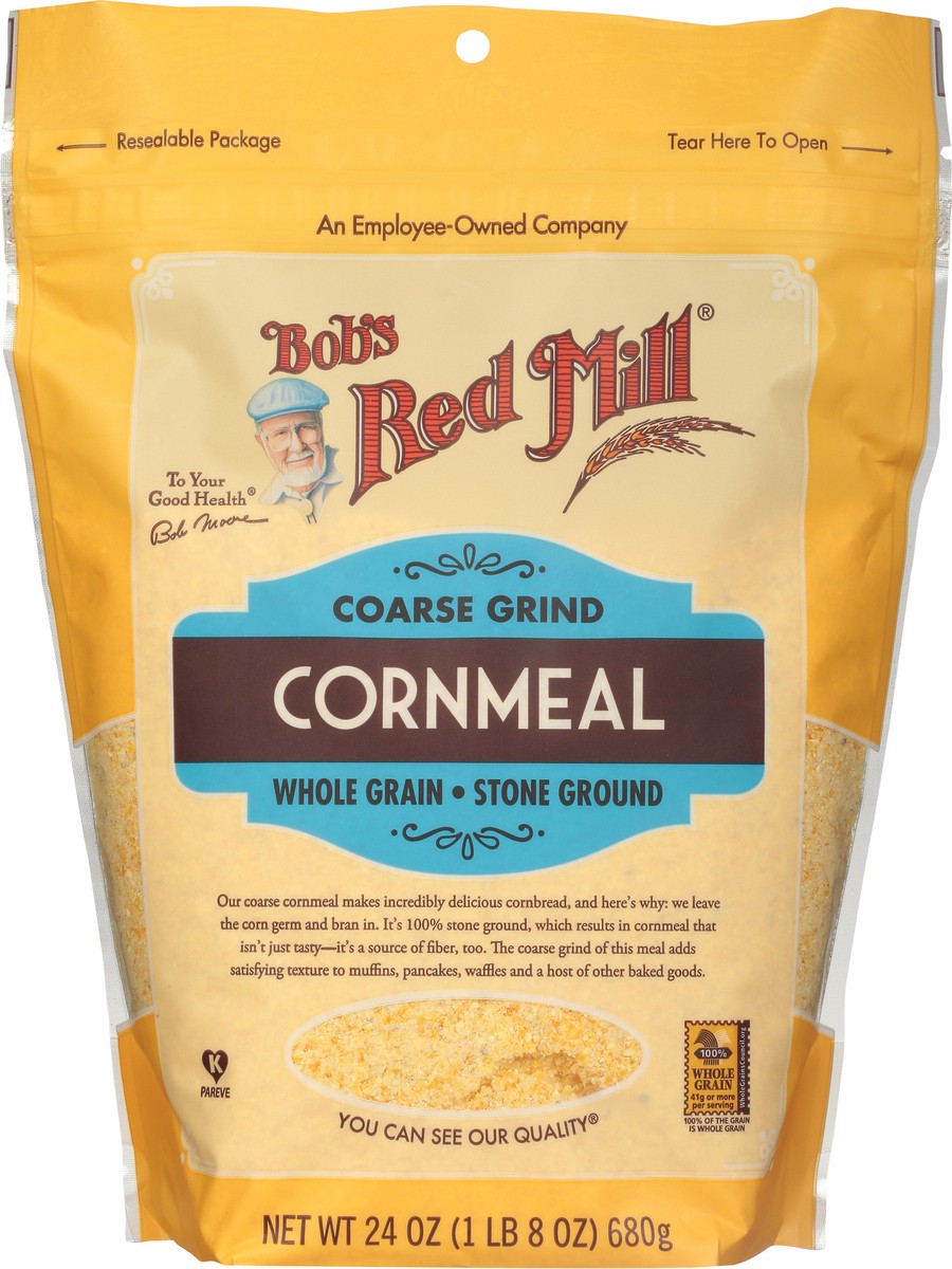 slide 7 of 9, Bob's Red Mill Coarse Grind Corn Meal 24 oz, 24 oz