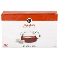 Publix Tagless Black Tea Bags - 100 ct