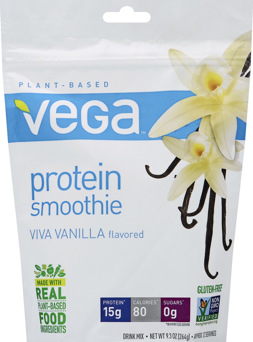 slide 5 of 6, Vega Viva Vanilla Flavor Protein Smoothie Instant Powder Drink Mix, 9.3 oz