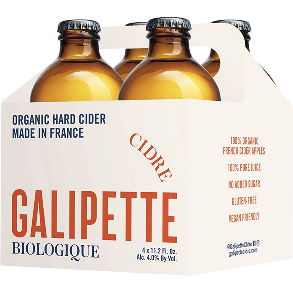 slide 1 of 1, Galipette Cidre Biologique, 4 ct; 11 oz