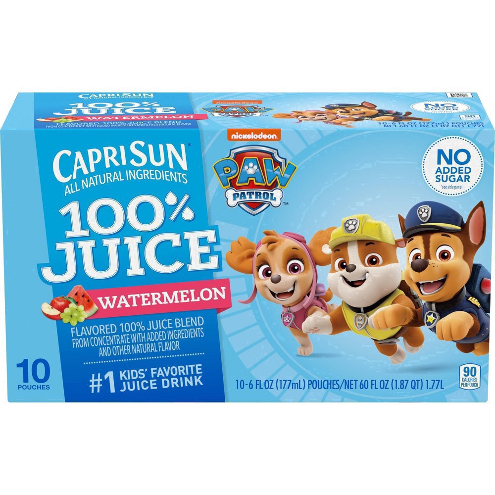 slide 100 of 147, Capri Sun Watermelon - 10pk/6 fl oz Pouches, 10 ct; 6 fl oz