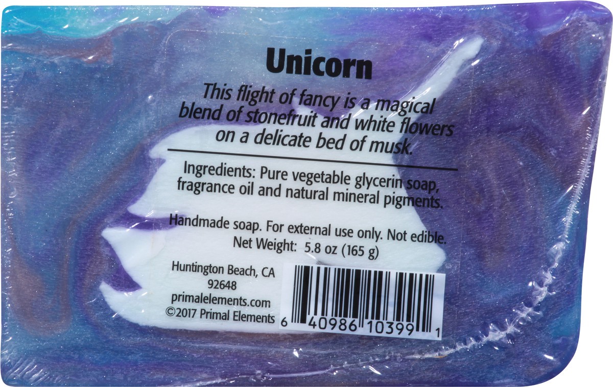 slide 9 of 12, Primal Elements Unicorn Handmade Soap 5.8 oz, 5.8 oz