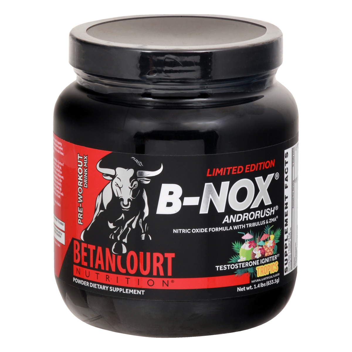 slide 1 of 1, Betancourt Nutrition B-Nox Androrush Tropics Pre-workout Drink Mix 1.4 lb, 1.4 lb