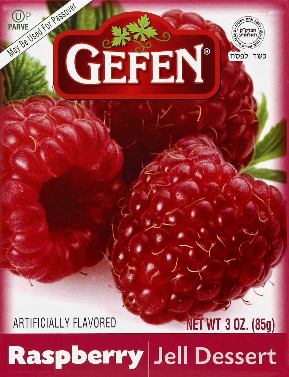 slide 2 of 5, Gefen Raspberry Kosher Jello, 3 oz