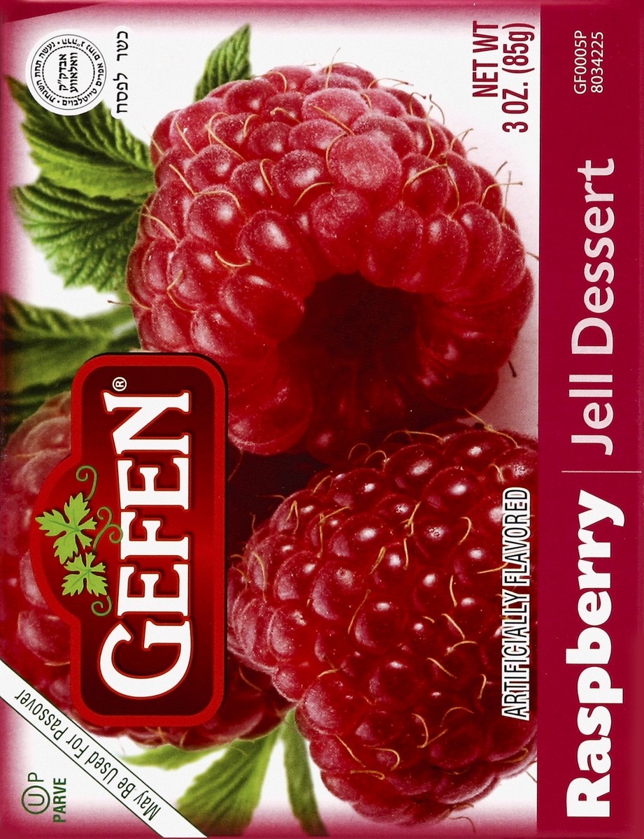 slide 5 of 5, Gefen Raspberry Kosher Jello, 3 oz