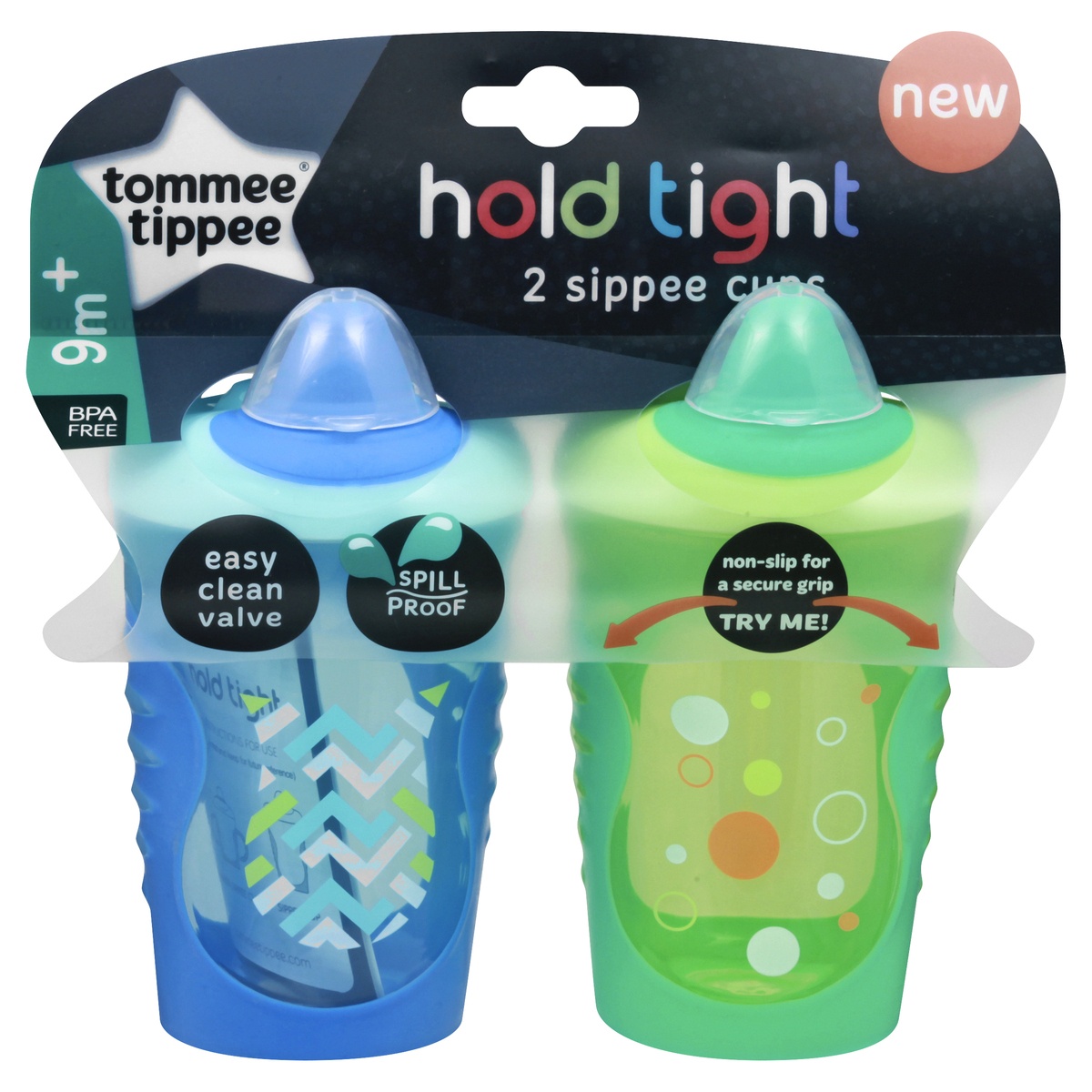 Tommee Tippee Hold Tight Sippy Cup 2 ct; 10 oz