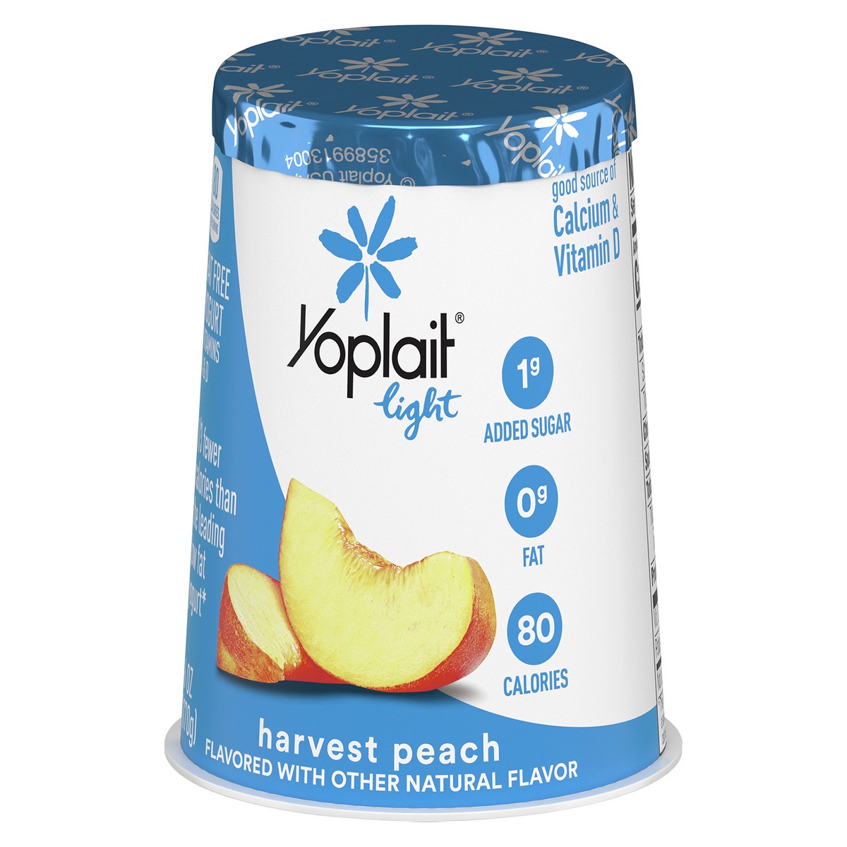 slide 2 of 9, Yoplait Light Harvest Peach Fat Free Yogurt, 6 OZ Yogurt Cup, 6 oz