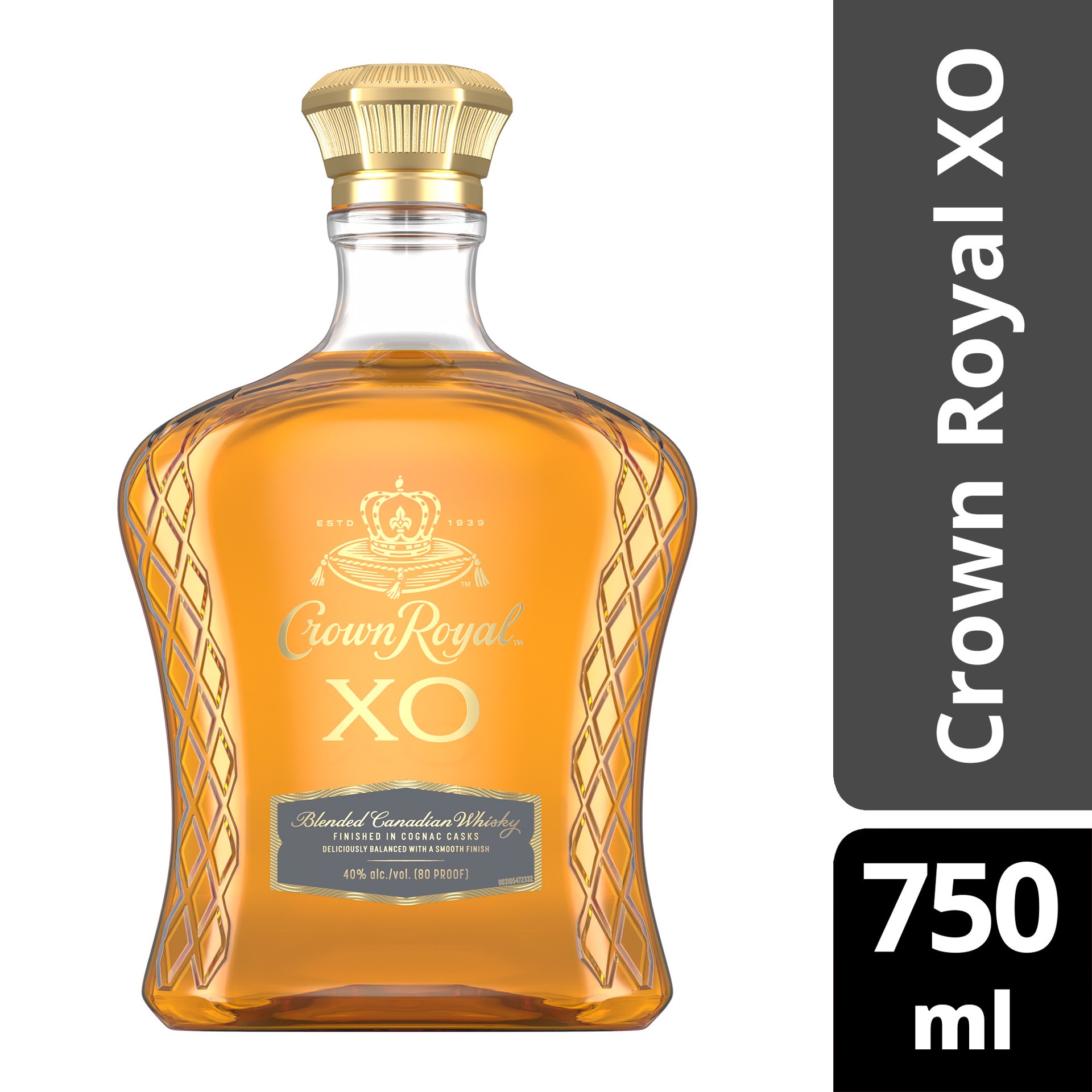 slide 5 of 6, Crown Royal XO Blended Canadian Whisky, 750 ml