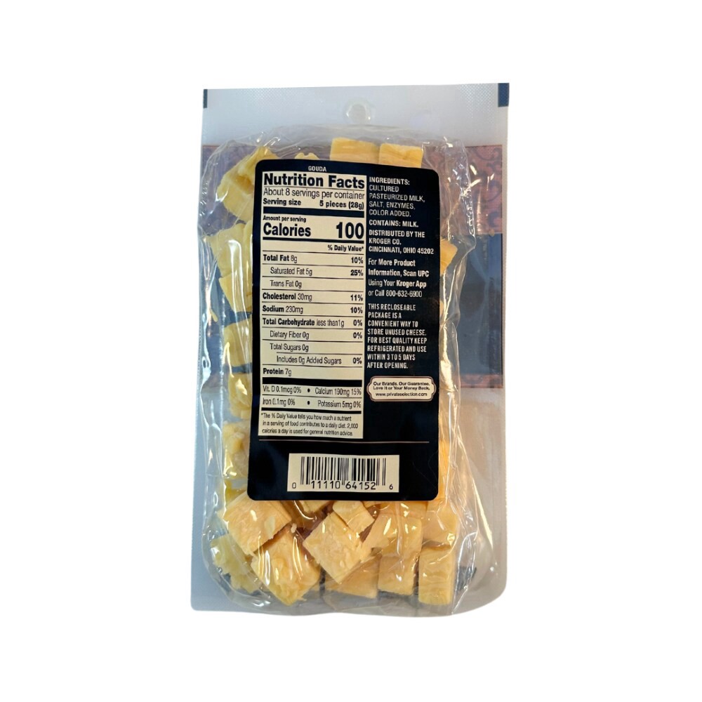 slide 2 of 2, Private Selection Gouda Cheese Cubes, 8 oz