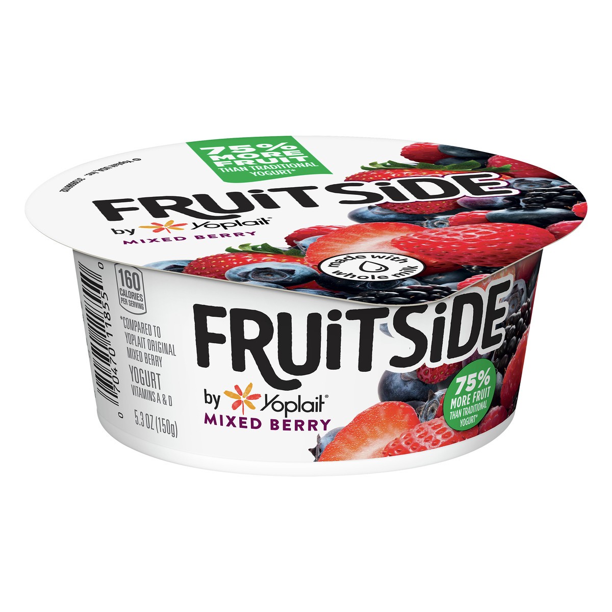 slide 3 of 12, Yoplait FruitSide Mixed Berry Yogurt 5.3 oz, 5.3 oz
