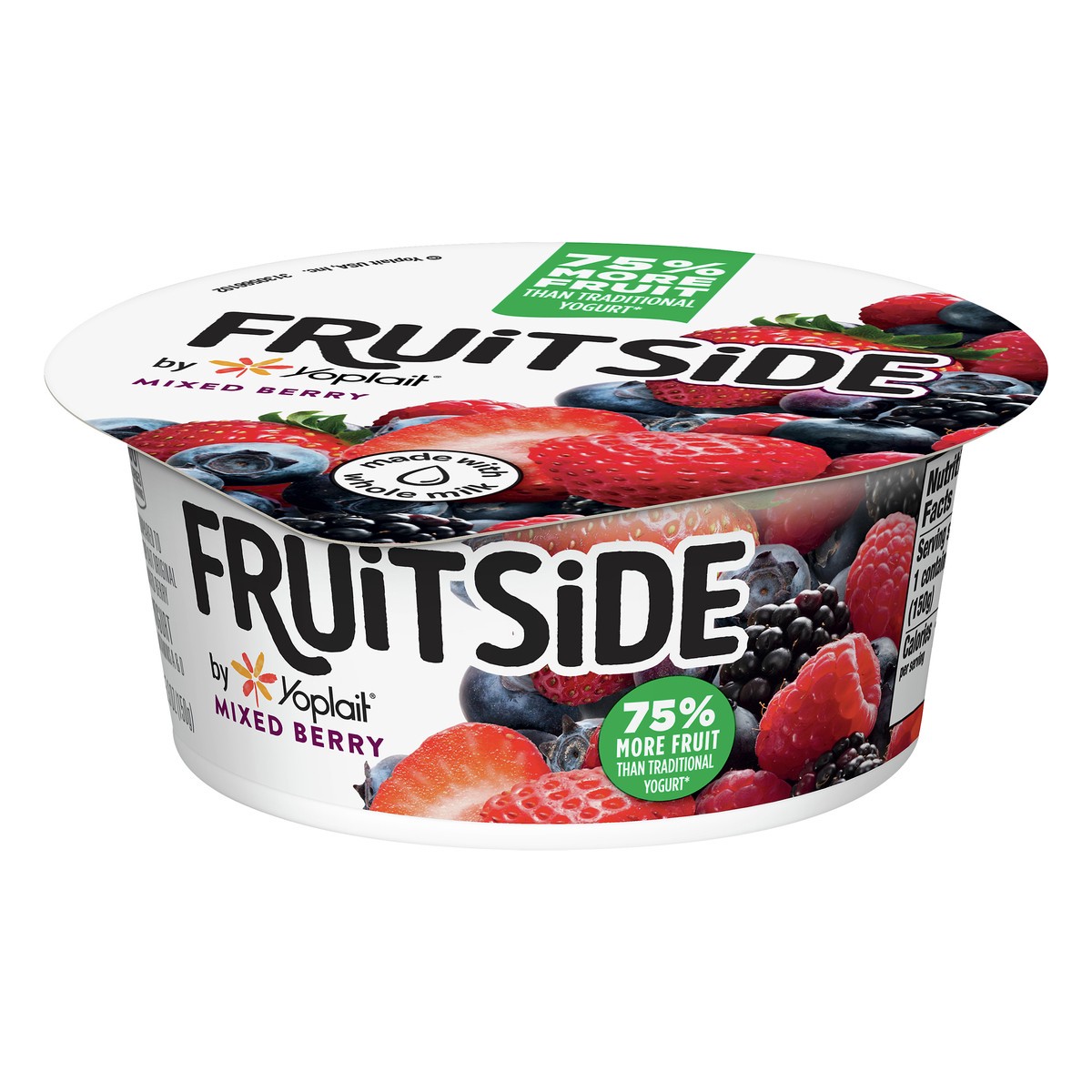 slide 8 of 12, Yoplait FruitSide Mixed Berry Yogurt 5.3 oz, 5.3 oz