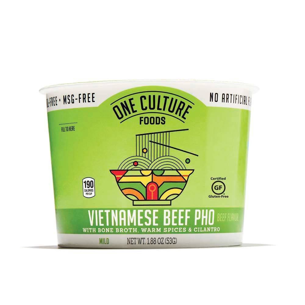 slide 1 of 5, One Culture Foods Gluten Free Mild Vietnamese Beef Pho Noodle Soup, 1.88 oz