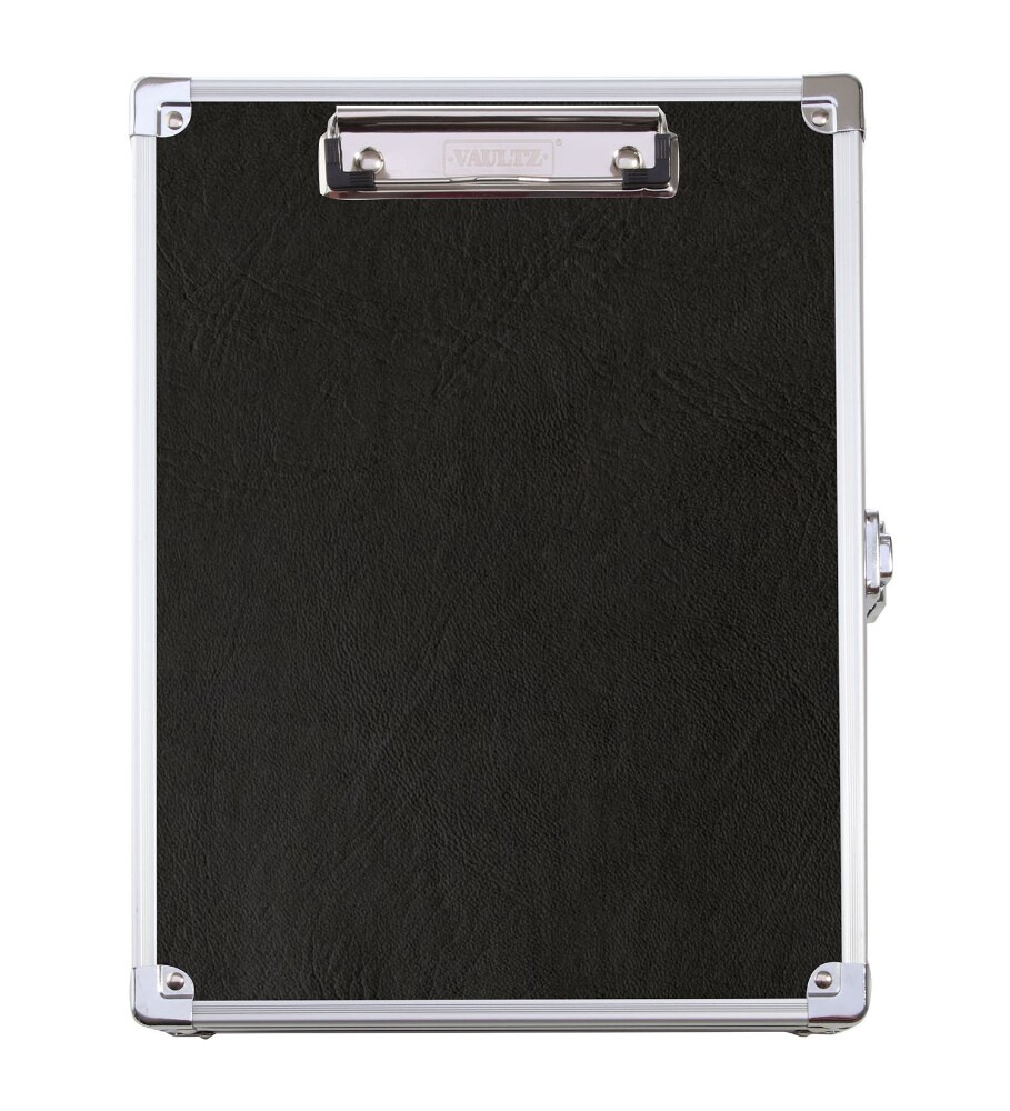 slide 1 of 1, Vaultz Locking Storage Clipboard - Black, 1 ct