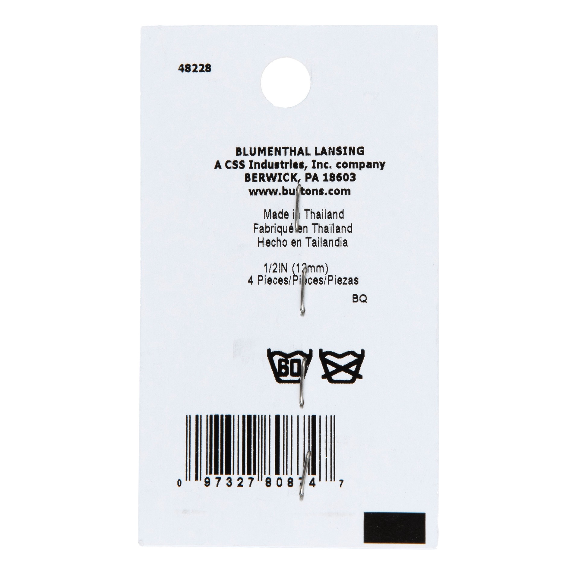slide 2 of 3, Blumenthal Lansing Lamode 1/2" White Marbled Shank Buttons, 4ct., 4 ct