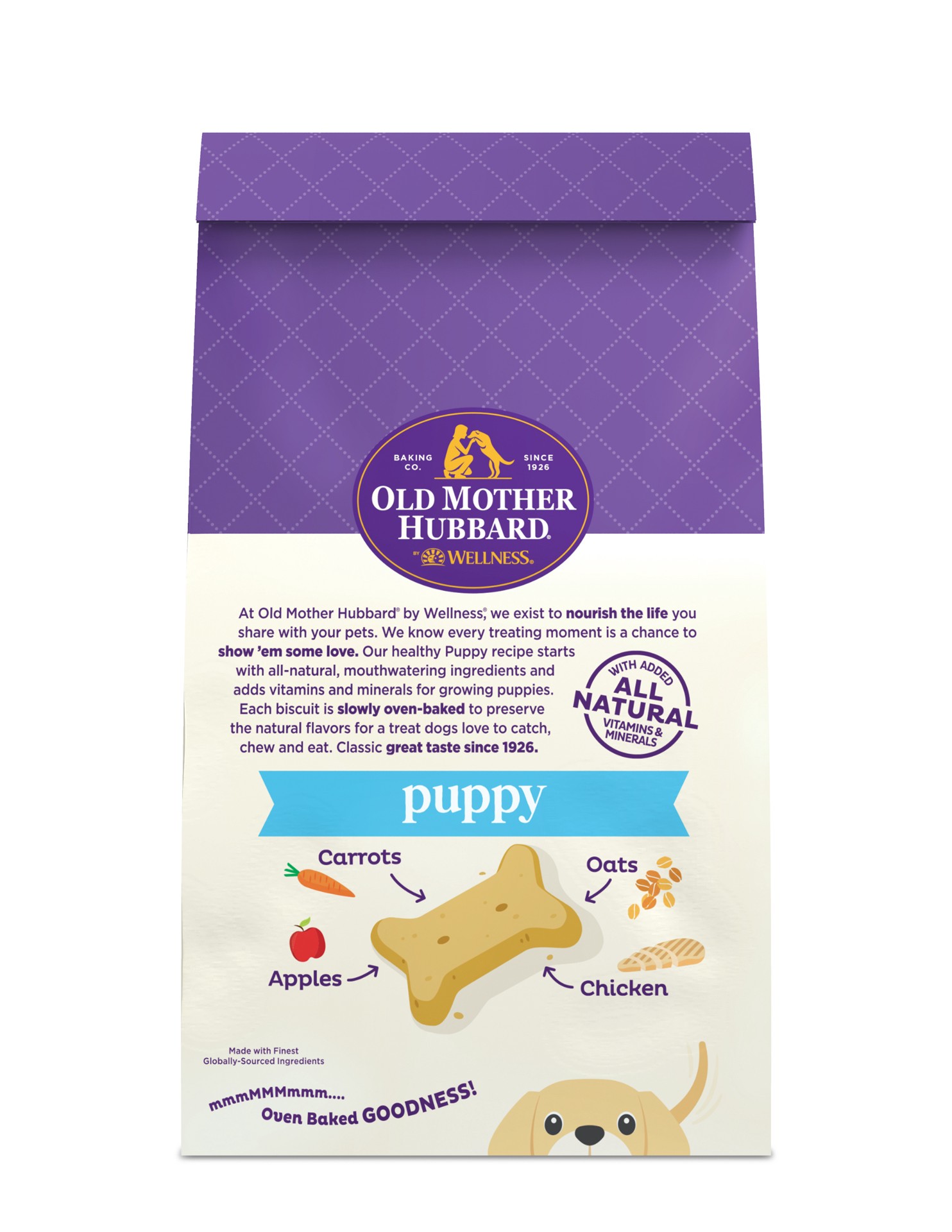 slide 3 of 4, Old Mother Hubbard Puppy Oven Baked Oatmeal & Chicken Dog Biscuits Mini 20 oz, 20 oz