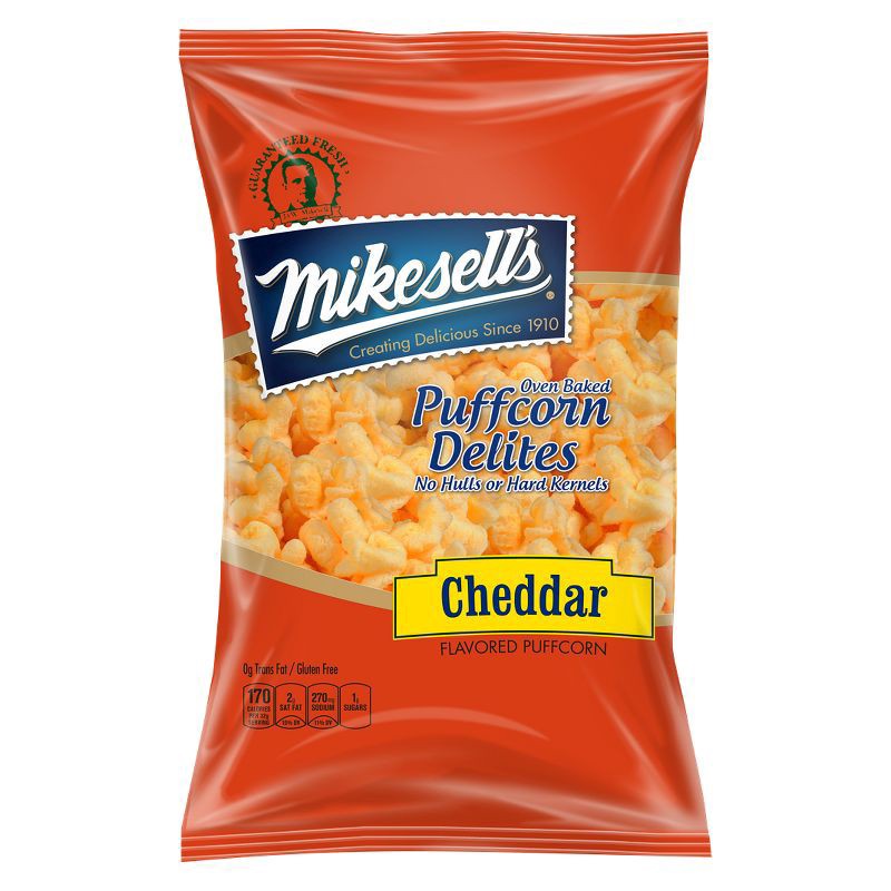 slide 1 of 1, Mikesell's Cheddar Flavored Puffcorn 5.5 oz, 5.5 oz