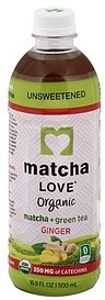 slide 1 of 4, Matcha Love Matcha + Green Tea, Unsweetened, Ginger, 16.9 oz