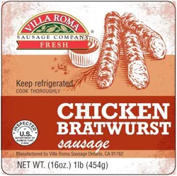 Villa Roma Chicken Brat Sausage