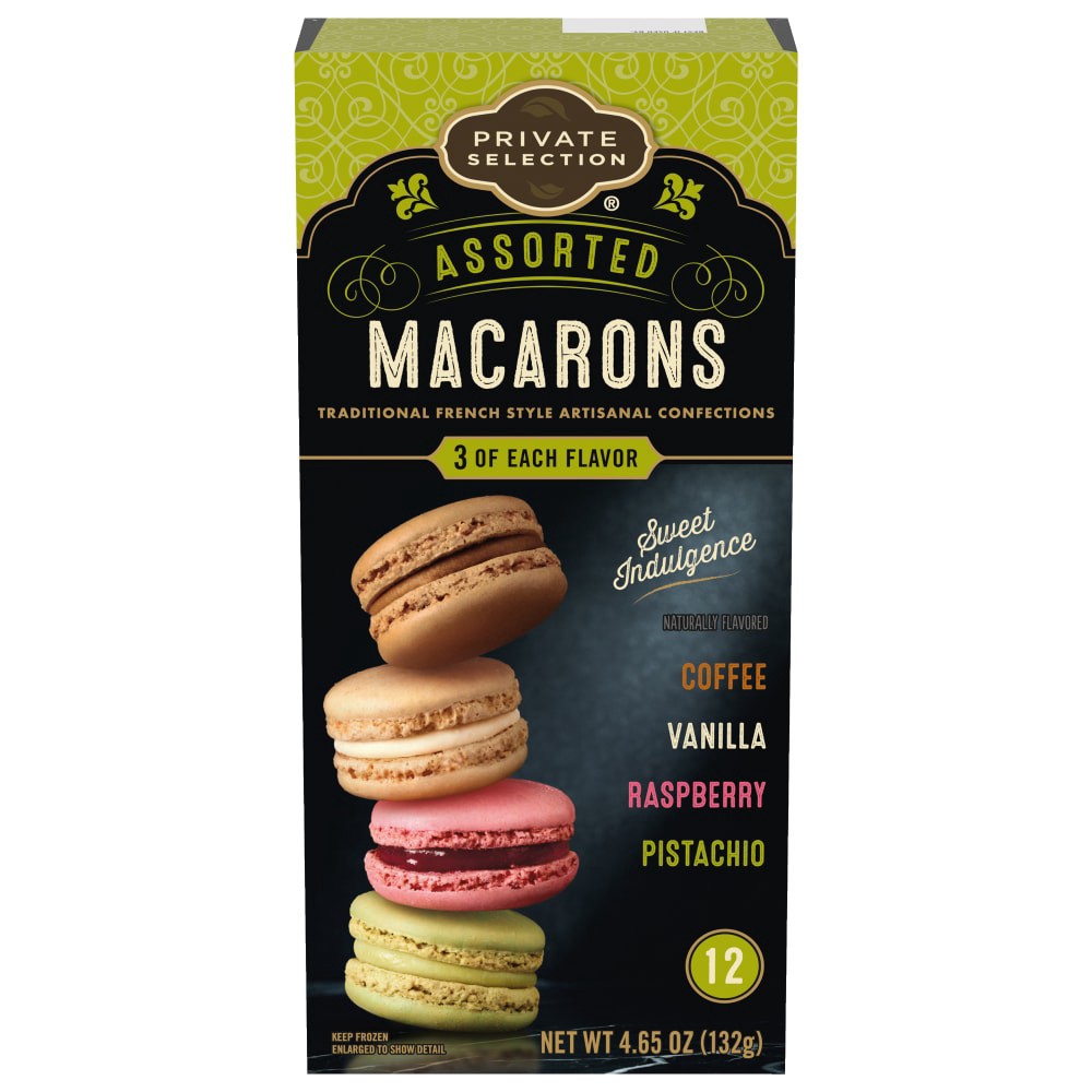 slide 1 of 5, Private Selection Assorted Macarons, 12 ct / 4.65 oz