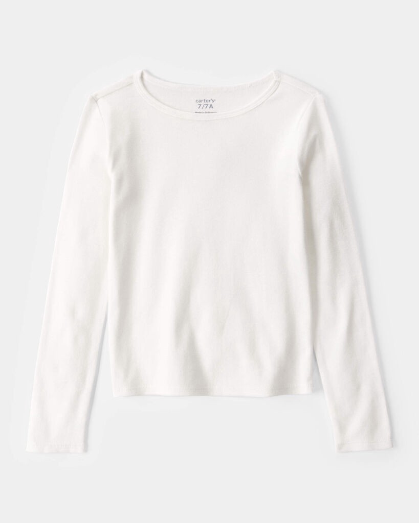 slide 5 of 5, Carter's Carters Kid 2-Piece Long-Sleeve Tee & Plaid Dress Set - White/Pink White/Pink 12, 2 pc